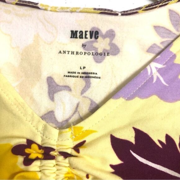 Anthropologie Maeve Cinched Peasant Floral Top - Picture 6 of 9